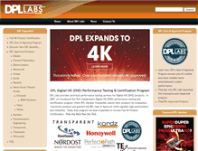 Tablet Screenshot of dpllabs.com
